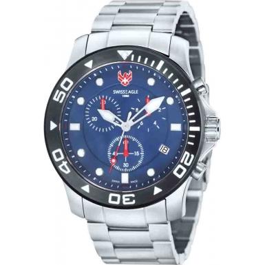 Foto Swiss Eagle Mens SEA BRIDGE Chronograph Watch Model Number:SE-9001-22