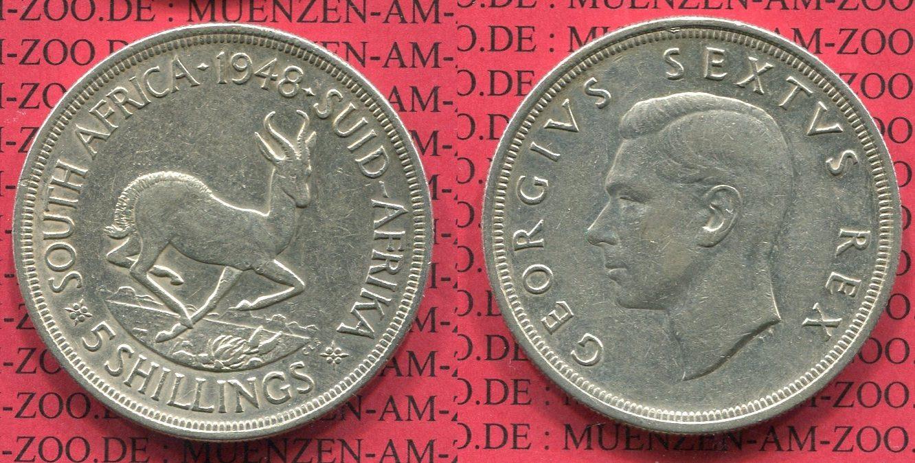 Foto Süd Afrika 5 Schilling Shillings 1948