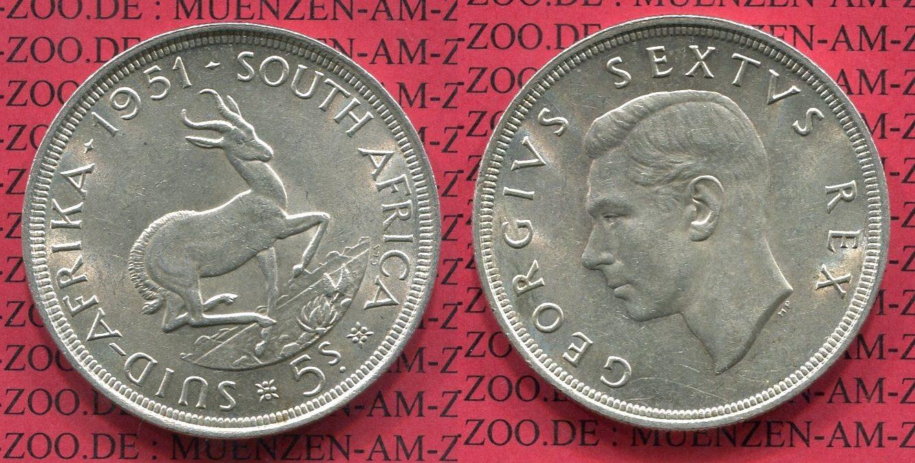 Foto Süd Afrika 5 Schilling Shillings 1951