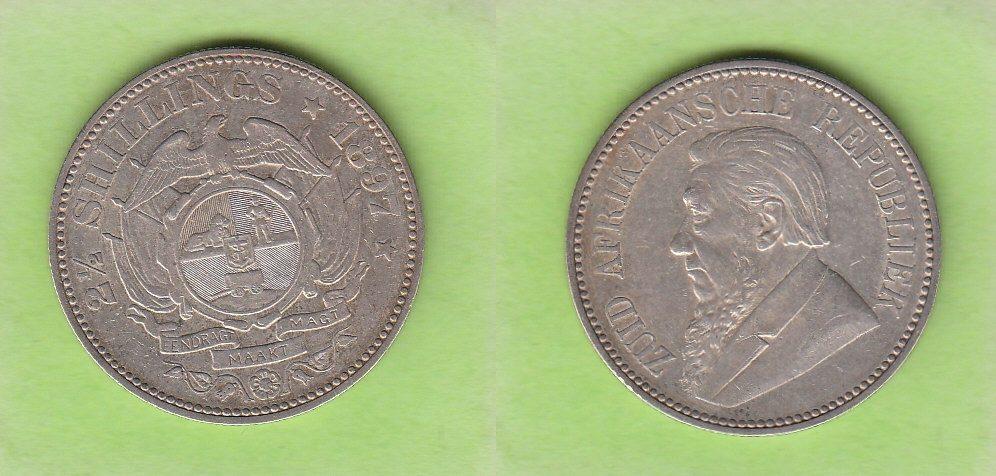 Foto Südafrika 2 1/2 Shillings 1897