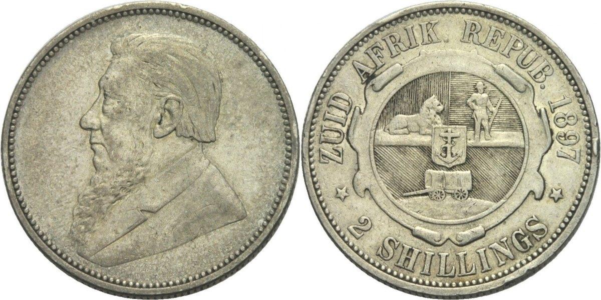 Foto Südafrika 2 Shillings 1897