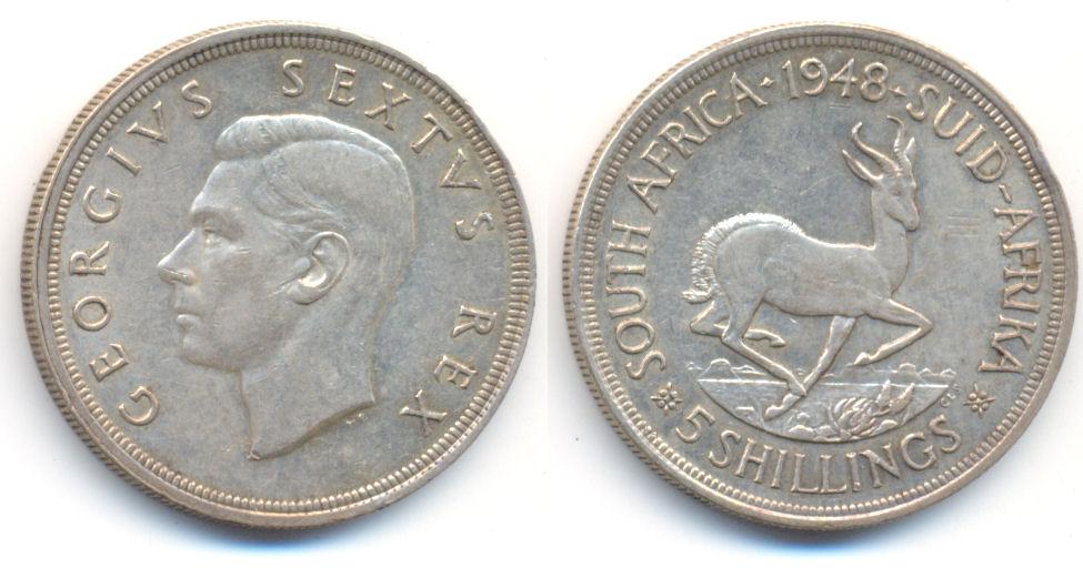 Foto Südafrika: Georg Vi , 5 Shillings 1948