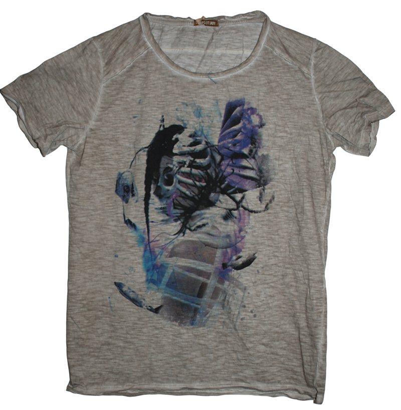 Foto T-shirt Absolute Joy Man Mud with Print