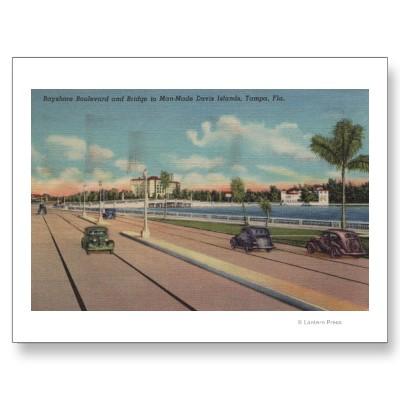 Foto Tampa, FL - vista del bulevar de Bayshore, puente Postales foto 31326