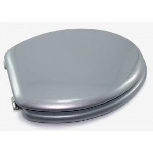 Foto Tapa WC oval gris plata Plata