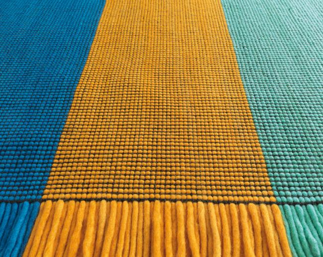 Foto Taping 8007-90 Shades of blue, red and yellow Rectangle Rugs Moder ... foto 610796