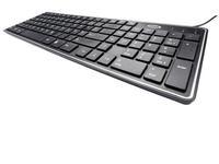 Foto Tastatur Ednet Slim Line Tastatur mit flachen Tasten