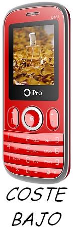 Foto telefono movil libre ipro i3181 dual sim radio mp3 mp4 roj noved