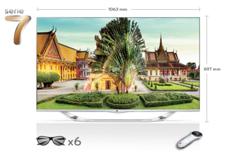 Foto Televisor LED 3D LG 47LA740S