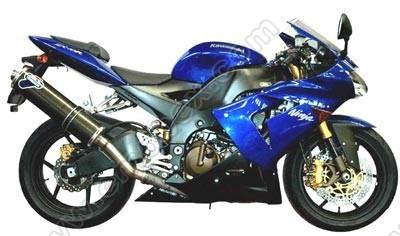 Foto Termignoni - Kawasaki ZX 10 2004 2005 FULL Titanio OVAL Titanio Ref: K049080TO foto 840665