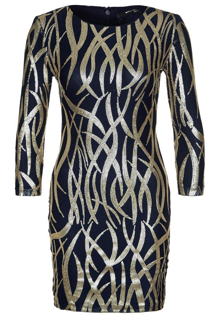 Foto TFNC NEVA Vestido de algodón dorado