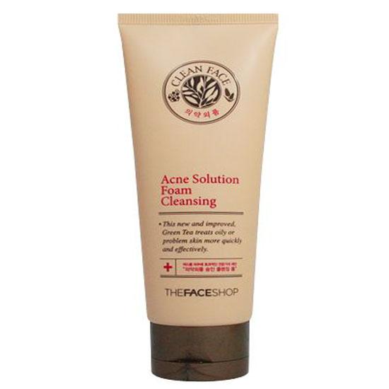 Foto The Face Shop Clean Face Acne Solution Foam Cleansing