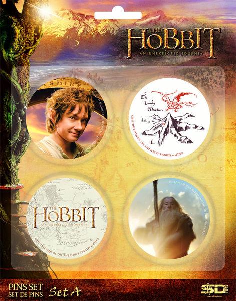 Foto The Hobbit: An Unexpected Journey Pack 4 Chapas Set A foto 891468