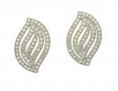 Foto The Real Effect Sterling Silver And Cubic Zirconia Earrings Re4134 foto 738151