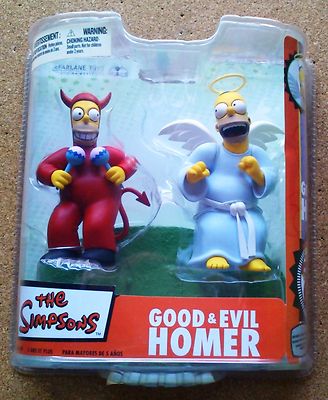 Foto The Simpsons Playset Serie 2 Angel Y Demonio Homer Good & Evil  Mcfarlane foto 348601