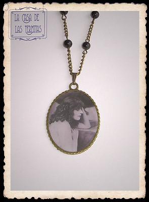 Foto Theda Bara Cameo Necklace Victorian Gothic Edwardian Collar Colgante Camafeo foto 943246