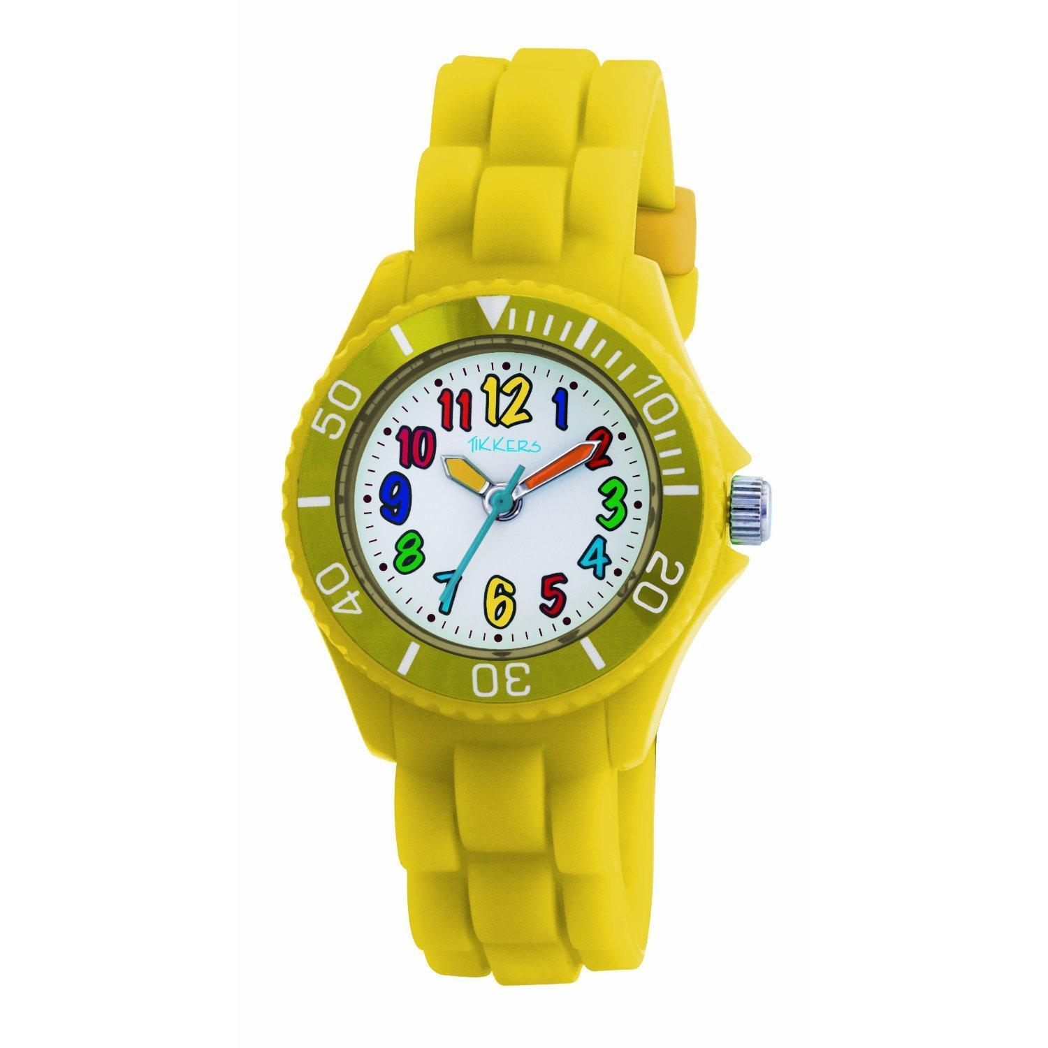 Foto Tikkers TK0013 Kids Yellow Rubber/Silicone Strap Watch with Bright ...