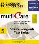 Foto Tiras de Triglicéridos Multicare - 5 tiras