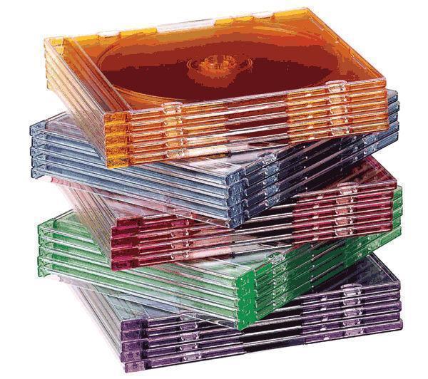 Foto TNB Cajas para CD Crystal Color - pack de 25