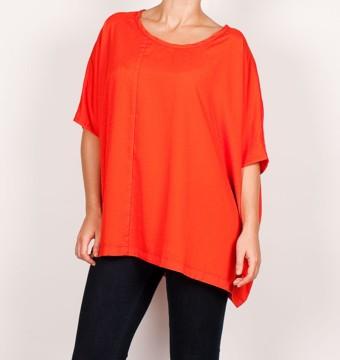 Foto top naranja just female oversize