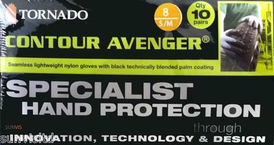 Foto Tornado Contour Avenger Special Hand Protection Work Gloves 10 Box - S