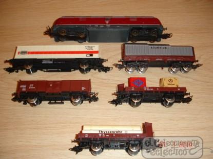 Foto tren eléctrico. marca lima. italia. años 70. vagones y locomotora foto 34704