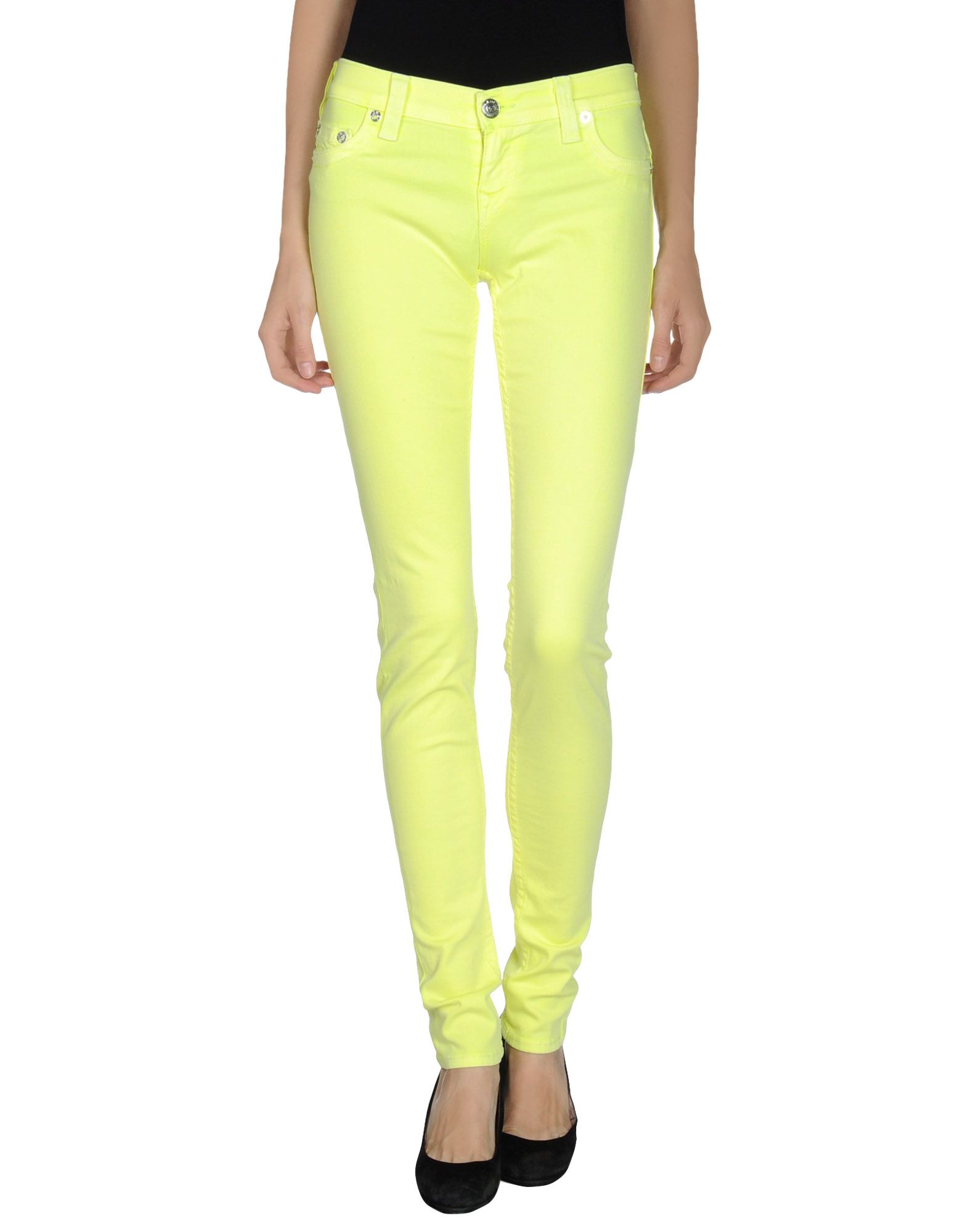 Foto True Religion Pantalones Vaqueros Mujer Amarillo claro