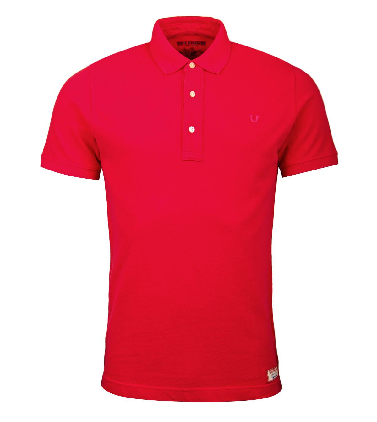 Foto True Religion Pink Washed Cotton Polo Shirt-S foto 917863