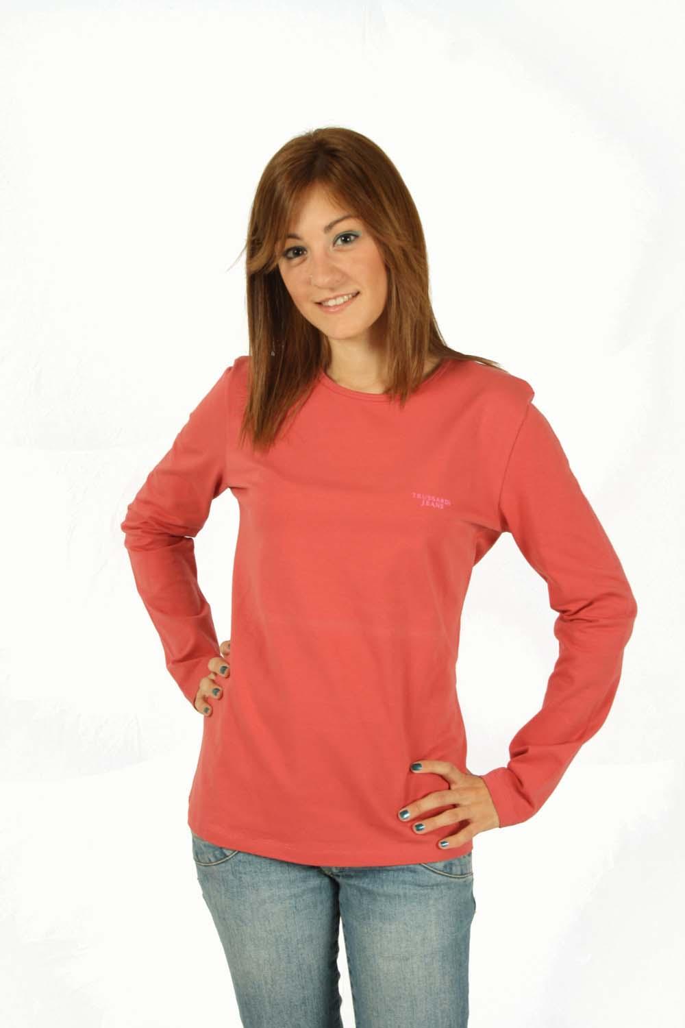 Foto TRUSSARDI camiseta color salmón trussardi Camisetas Mujer