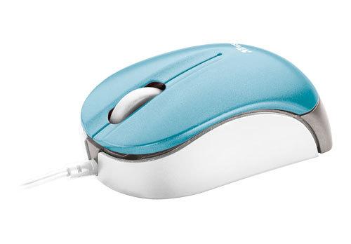 Foto Trust micro mouse - blue, usb, wired, optical, windows vista or
