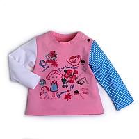 Foto T.shirt manga larga rosa, blanco y azul - 18 meses - ropa marese foto 147306