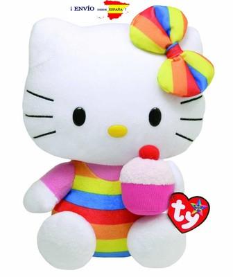 Foto Ty 90115 - Ty Peluche - Hello Kitty Grande Rainbow General, 25 Cm. Nuevo
