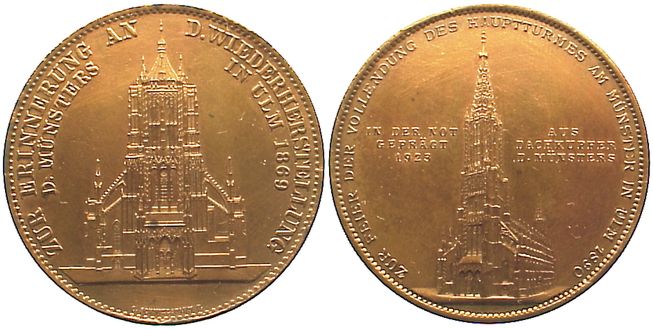 Foto Ulm-Stadt Bronzemedaille 1923