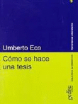 Foto Umberto Eco - Cómo Se Hace Una Tesis - Gedisa foto 88059