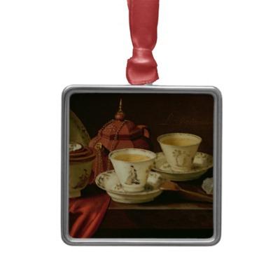 Foto Una tetera de Yixing y una porcelana china Tete-a- Adorno De Navidad foto 367785
