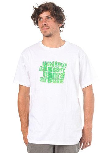Foto United Skateboard Artists Logo Krizzle S/S T-Shirt white/lime spring green dallas foto 281815