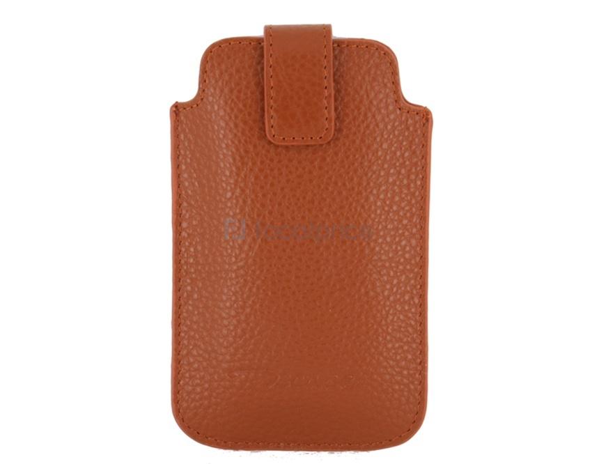 Foto Vaca bolsa de cuero bolso protector portable del caso con la cuerda ajustable y hebilla para iPhone (Negro) foto 778824