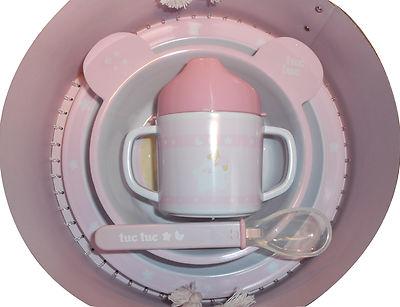 Foto Vajilla Bebe Marca Tuc Tuc 4 Piezas (cuberteria Infantil) Modelo Lunas-estrellas foto 203972