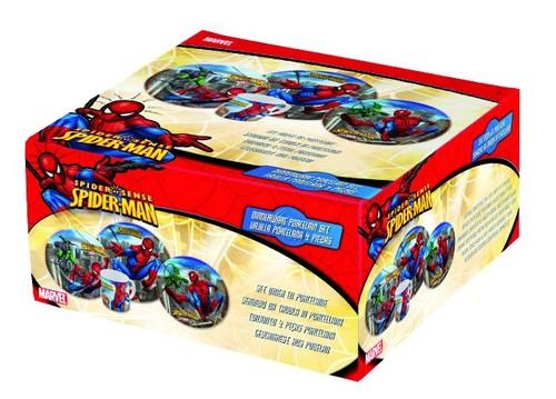 Foto Vajilla Cerámica 4 Piezas Spiderman