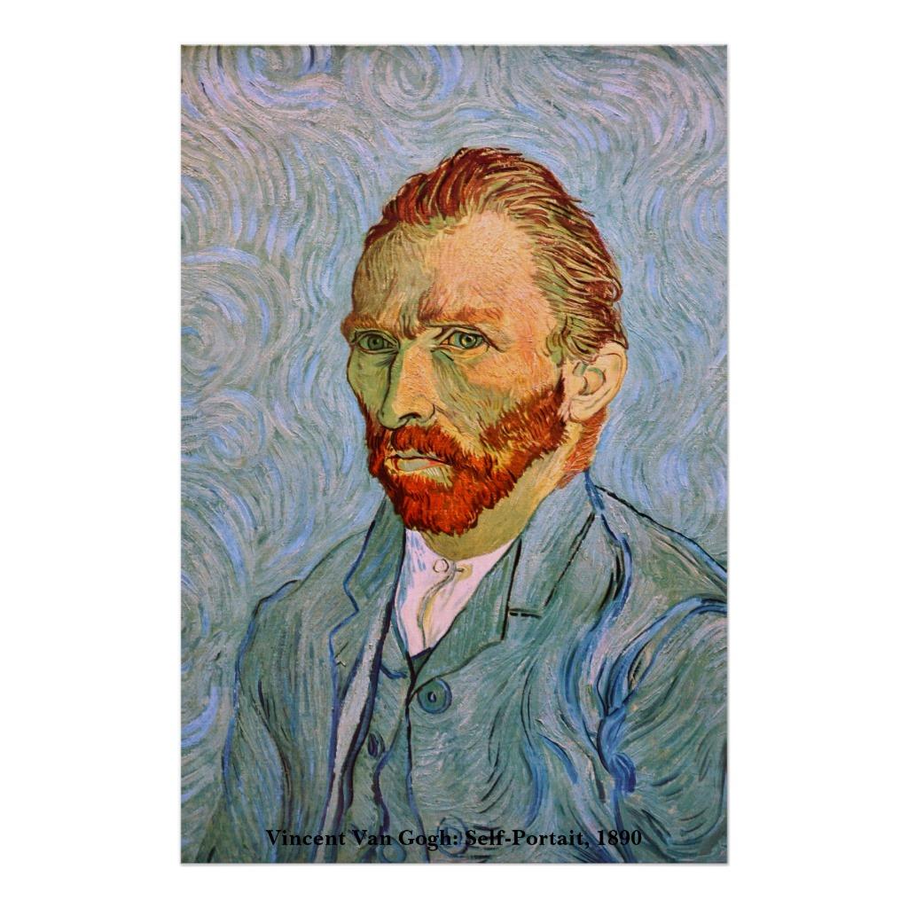 Foto Van Gogh: Autorretrato, 1890 Poster foto 712667
