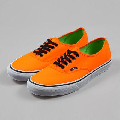 Foto Vans Authentic-40 Eu-7,5 Us-neon Orange/green-zapatillas,shoes,skate foto 182205