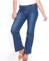 Foto Vaqueros acampanados denim stretch