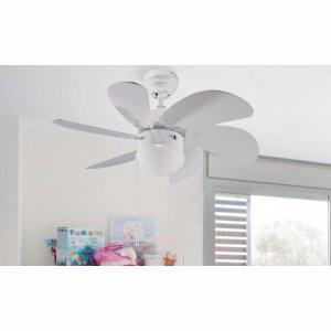 Foto Ventilador de techo de 80 cm con luz blanco