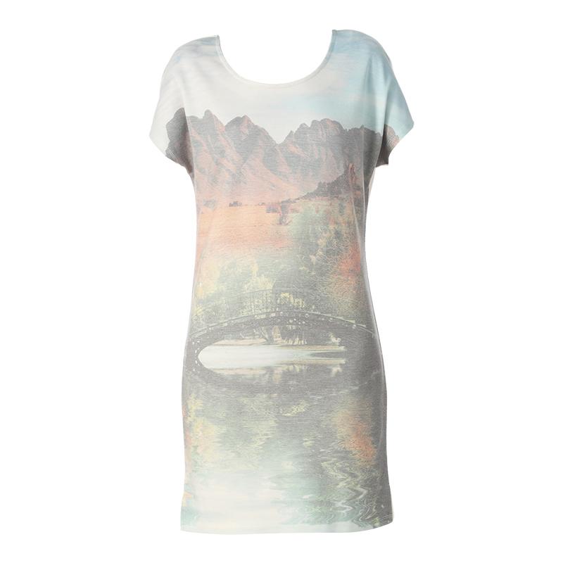 Foto Vero Moda vestido ajustado - alicia s/s mini dress bbb - Blanco / C...