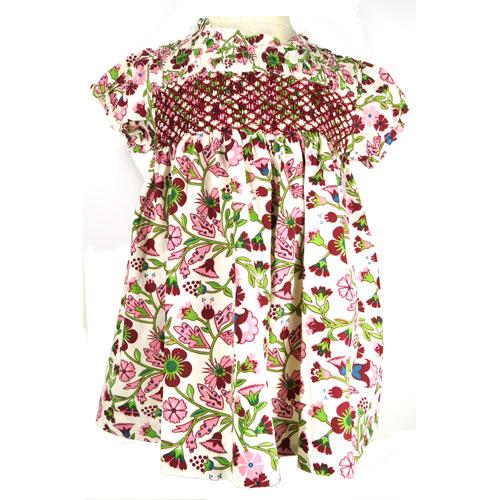 Foto Vestido bebe granate y verde foto 300456