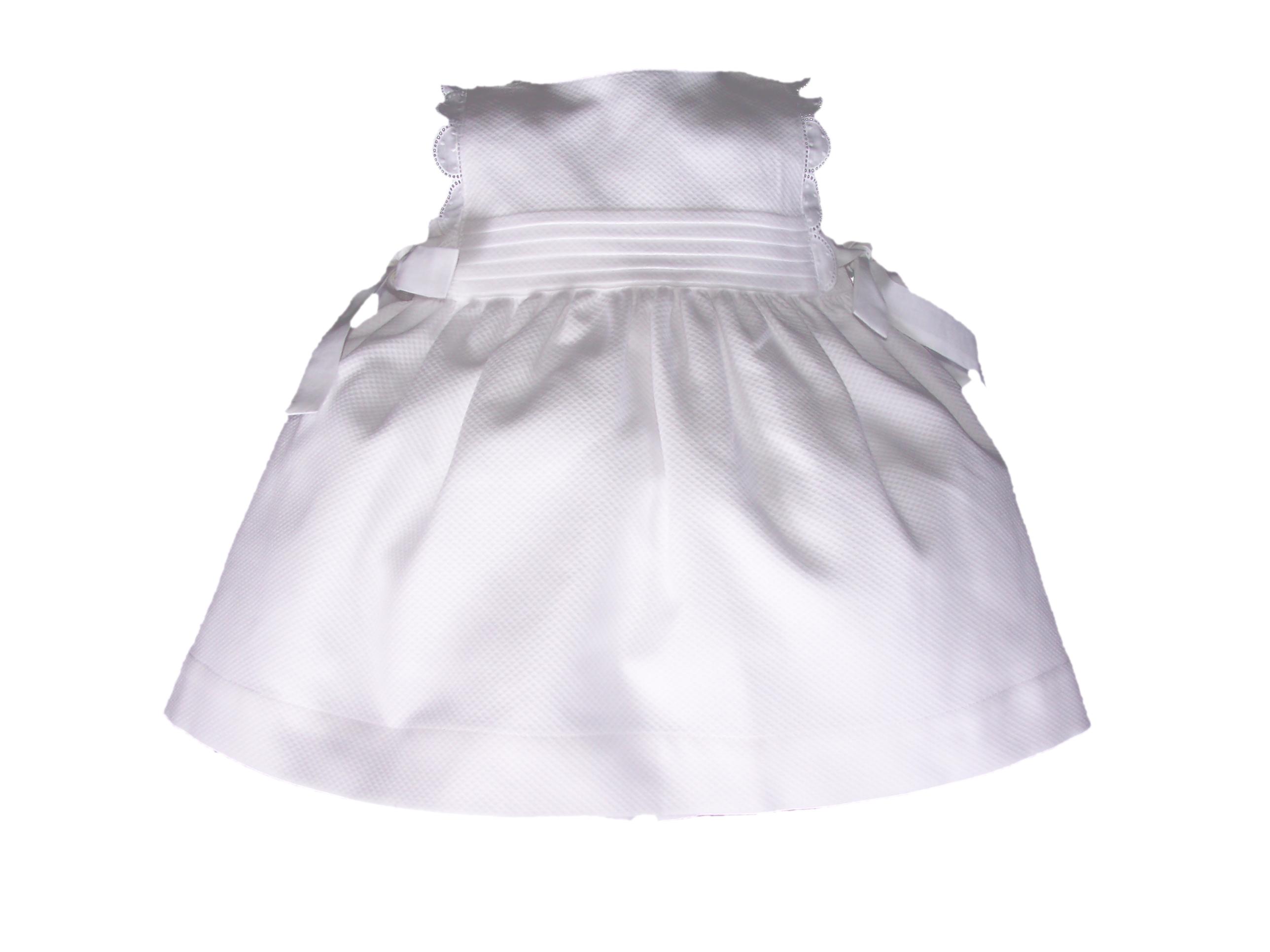 Foto Vestido blanco de bebé con lazos en los lados de Laranjinha 9 meses foto 208062