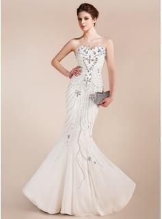 Foto Vestido de baile de promoción Corte sirena Escote corazón Hasta el sue foto 409645