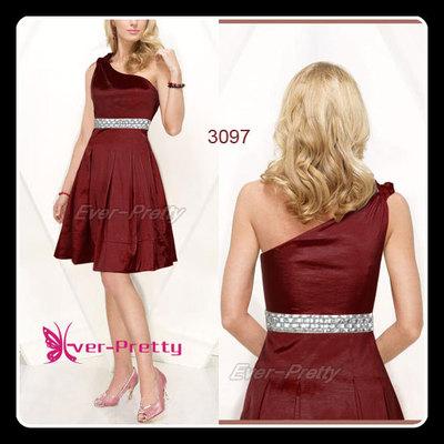 Foto Vestido De Coctel En Tafetan Burdeos Y Plata - Talla  40 foto 510607