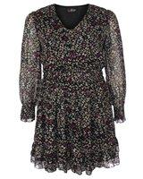 Foto Vestido de manga larga, estampado de flores foto 951108