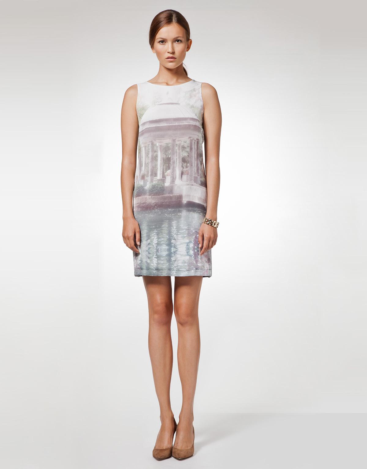 Foto VESTIDO ESTAMPADO PAISAJE